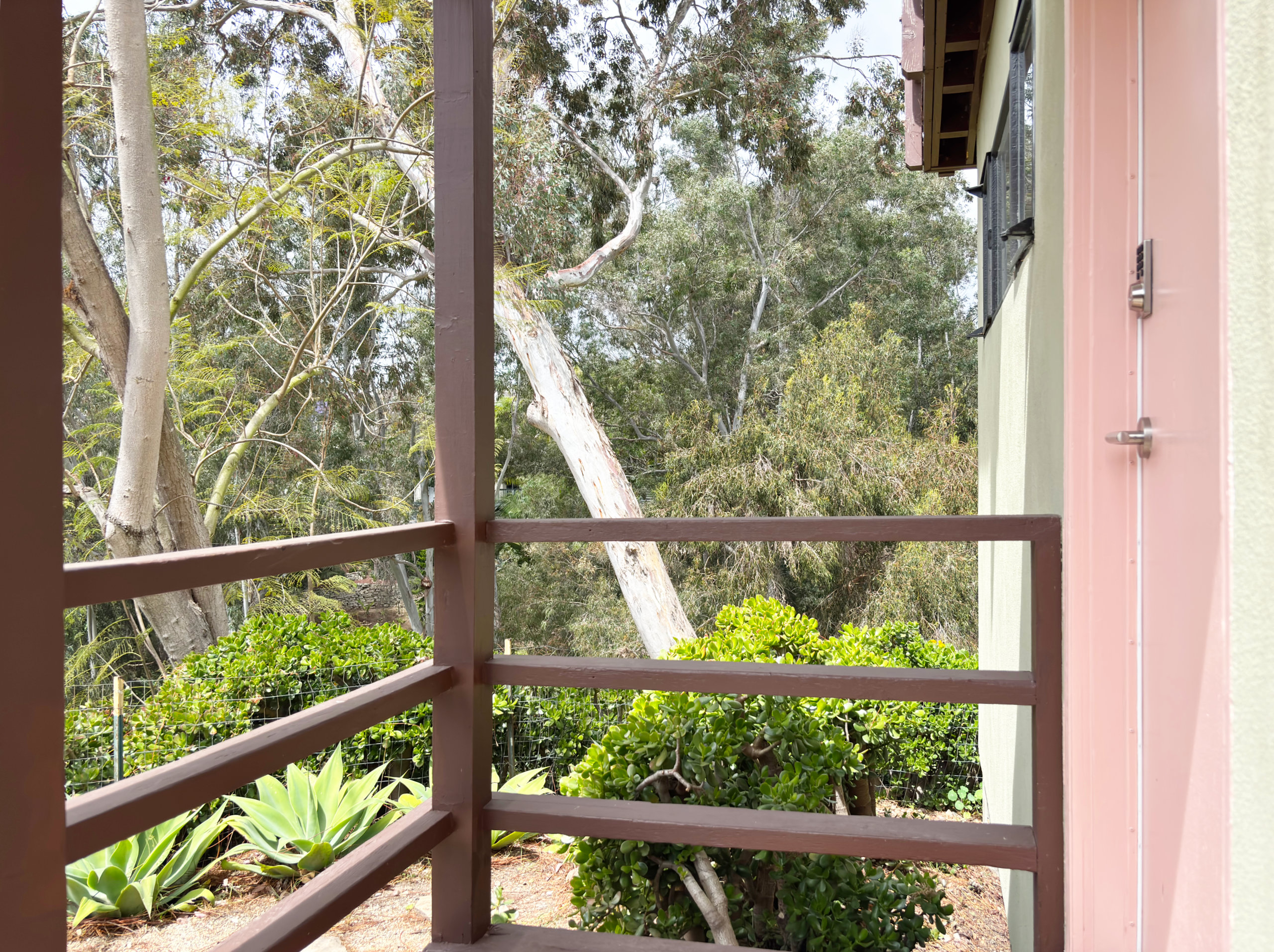 Private patio view