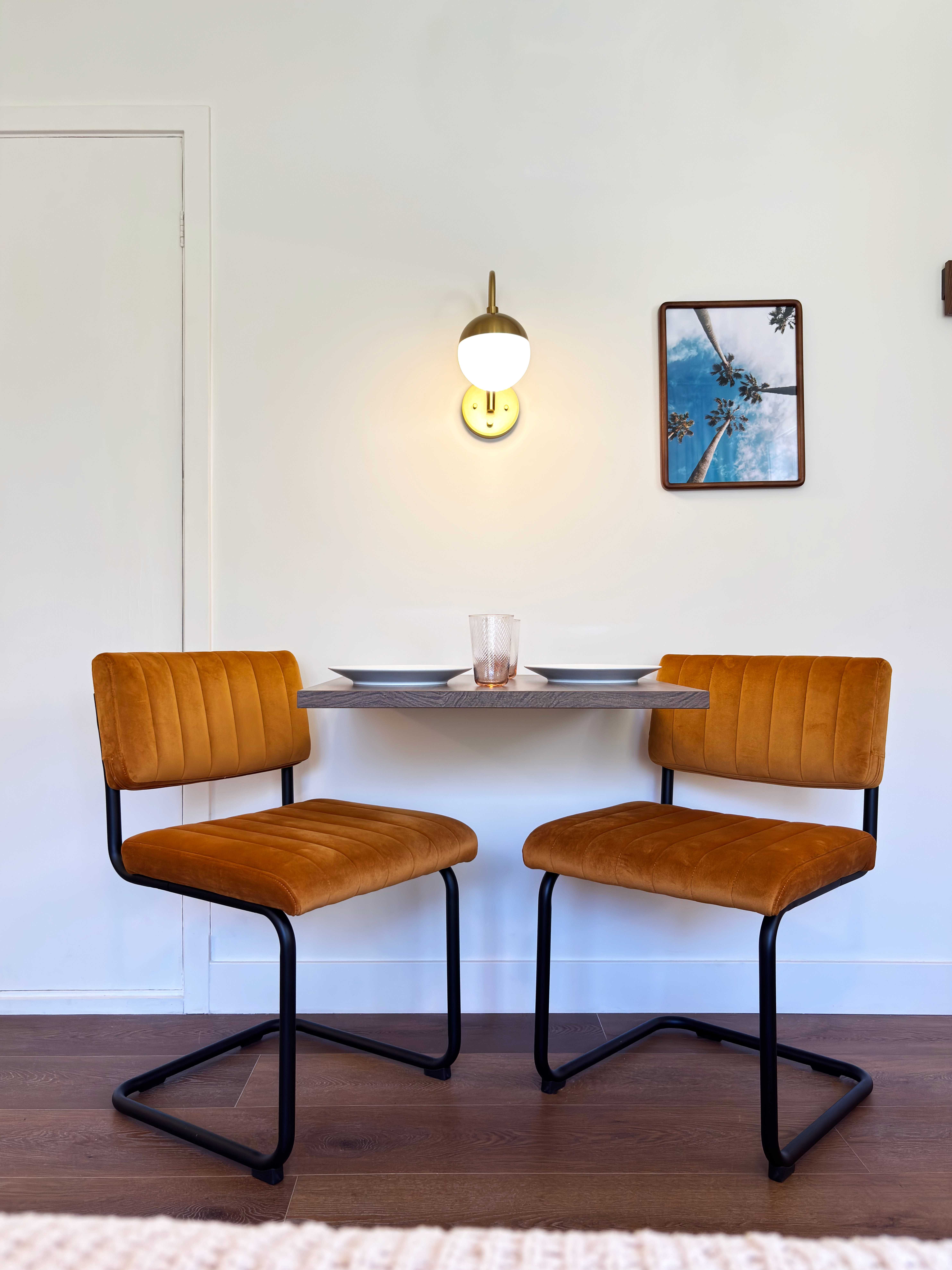 Dining area with canyon views